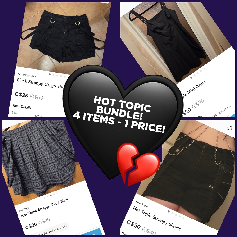 BUNDLE DEAL! 4 Hot Topic Items!